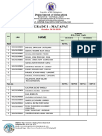 October 5-9 Checklist For Dinstribution and Retrieval Grade 1