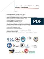 Coronavirus Recomendaciones Intersociedades y Cátedras Uruguay Versión Al 12 de Marzo 2020