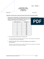 Cosumnes River College Principles of Microeconomics Problem Set 7 Due April 9, 2015