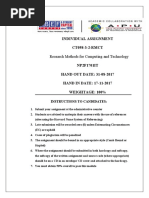 Research Methods For Computing and Technology: Individual Assignment CT098-3-2-RMCT