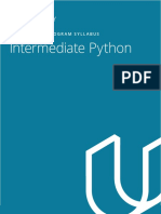 Intermediate Python: Nanodegree Program Syllabus
