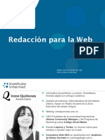 Redacción para La Web by Irene Quiñones