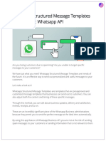Whatsapp Structured Message Templates For Business