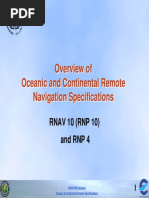 Overview of Oceanic and Continental Remote Navigation Specifications