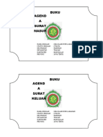 Buku Agenda Surat Masuk