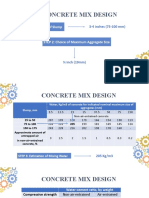 Concrete Mix Design Optimization