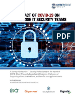 The Impact of ON Enterprise It Security Teams: COVID-19