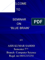 Welcome TO Seminar ON " Blue Brain"