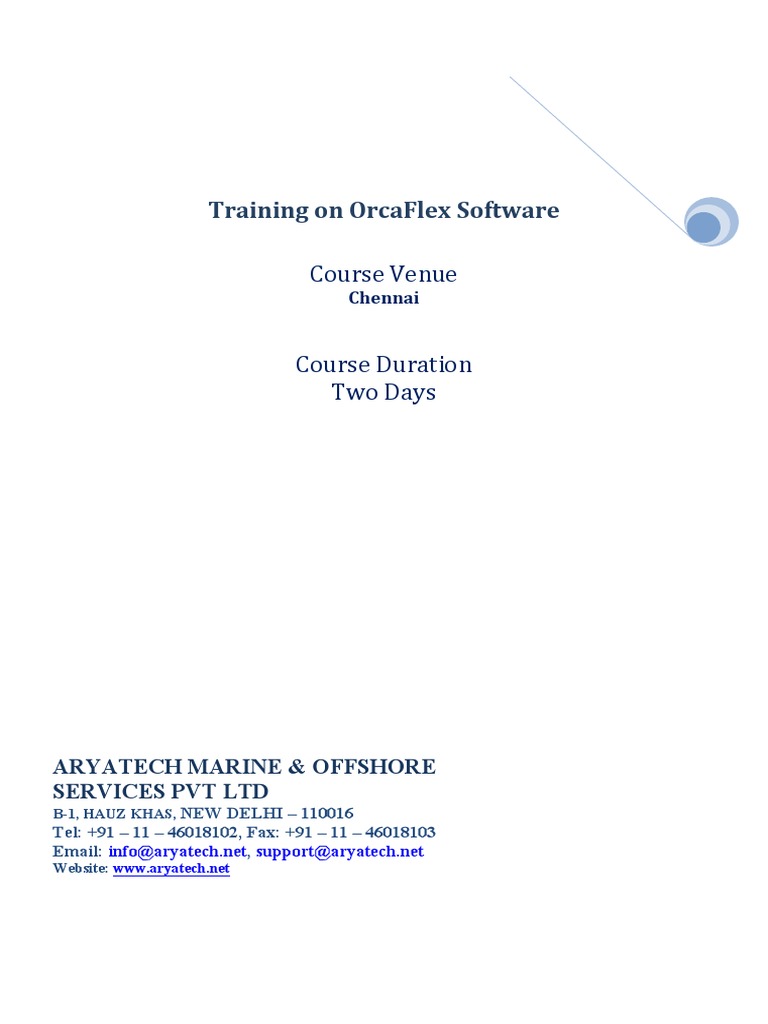 Orcaflex software, free download pc software for free