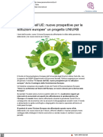 Il rilancio dell'UE: nuove prospettive per le istituzioni europee - Pesarourbinonotizie.it, 25 gennaio 2021
