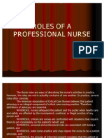 Chapter 1 - ROLES OF A PROFESSIONAL NURSE