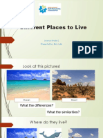 SCIENCE - Different Places To Live