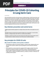 Principles For COVID-19 Cohorting in Long-Term Care: Key Infection Prevention and Control Terms