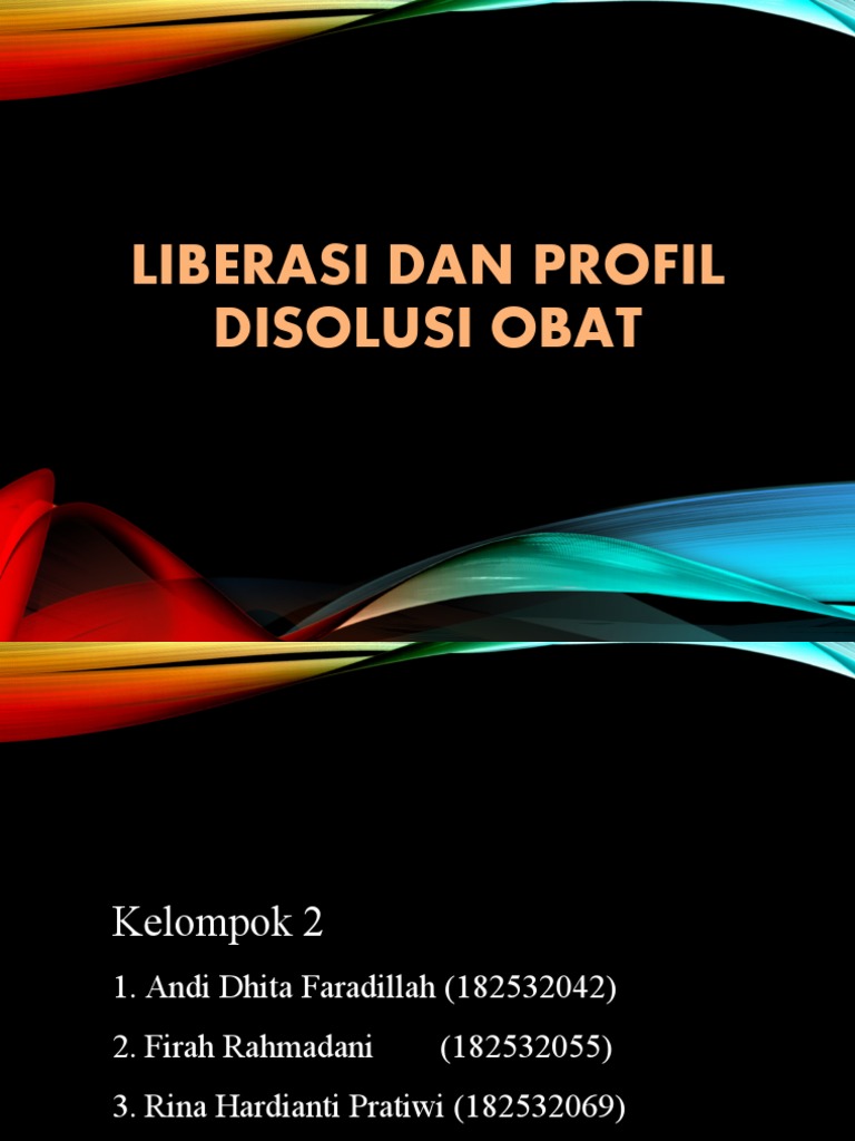 Liberasi dan Disolusi Obat | PDF