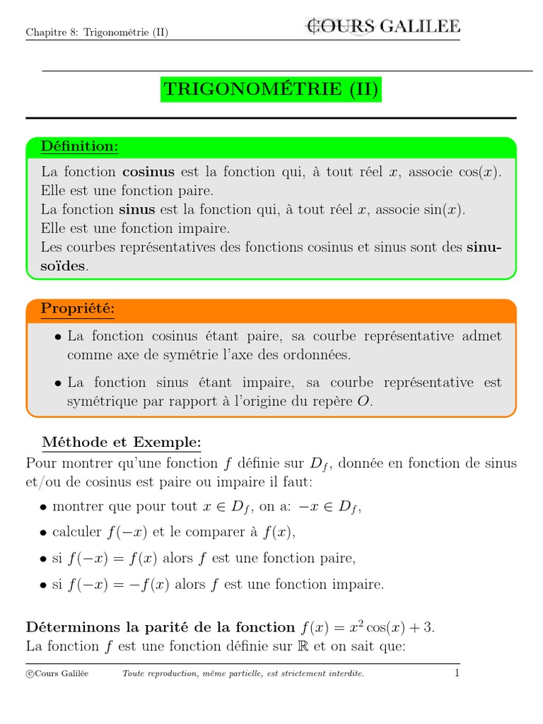 Trigonométrie Avancée | PDF | Fonction trigonométrique | Fonction ...
