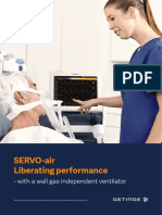 SERVO-air Liberating Performance: - With A Wall Gas Independent Ventilator
