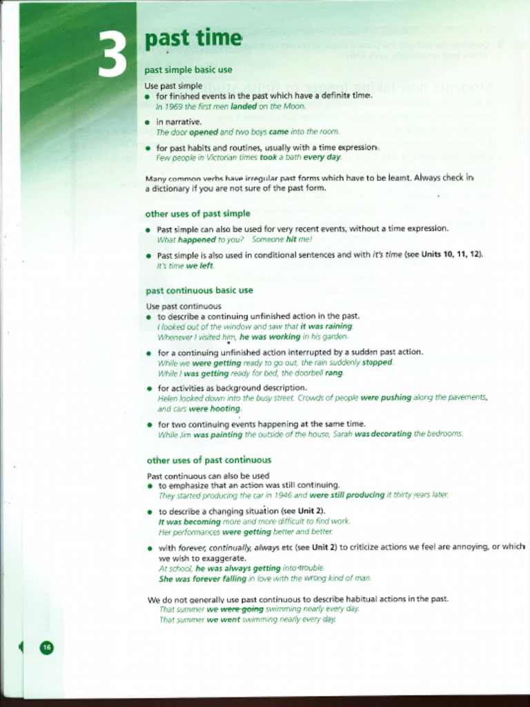 Past Tenses: Usage and Examples | PDF | Grammar | Language Mechanics