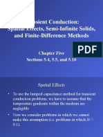 Transient Conduction: Spatial Effects, Semi-Infinite Solids, and Finite-Difference Methods