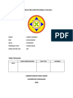 Laporan Pratikum Fisika Dasar 1