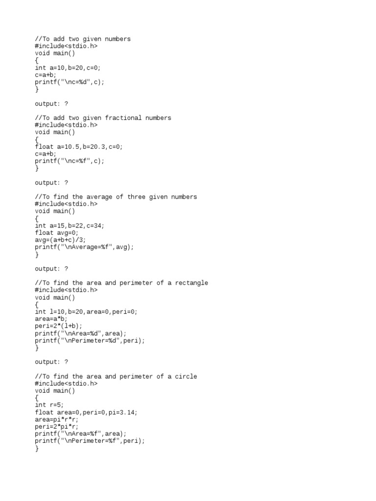 C Programming Basics: Arithmetic Operations | PDF