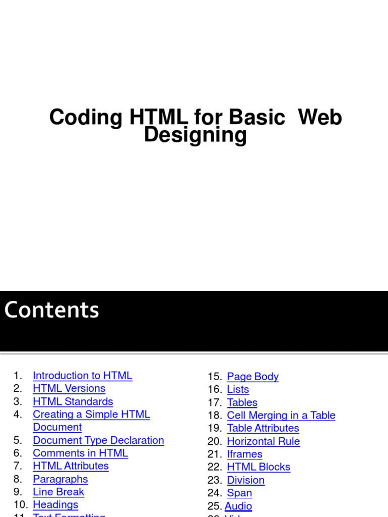 Class - 10 HTML-1 | PDF | Html Element | Html