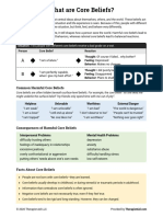 Core Beliefs Info Sheet