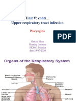 Unit V: Conti Upper Respiratory Tract Infection: Pharyngitis
