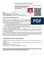 Dr. BAMU Ph.D. Entrance Test (PET) 2021 Online Exam Instructions