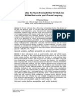 Studi Korelasi Koefisien Permeabilitas Vertikal Dan Permeabilitas Horizontal Pada Tanah Lempung