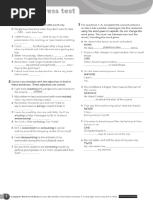 Progress Test 2 FCE