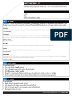 Great Meetings Outlook Meeting Template