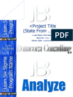 378006 Lean Six Sigma Analyze Phase Tollgate Template