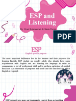 Esp and Listening