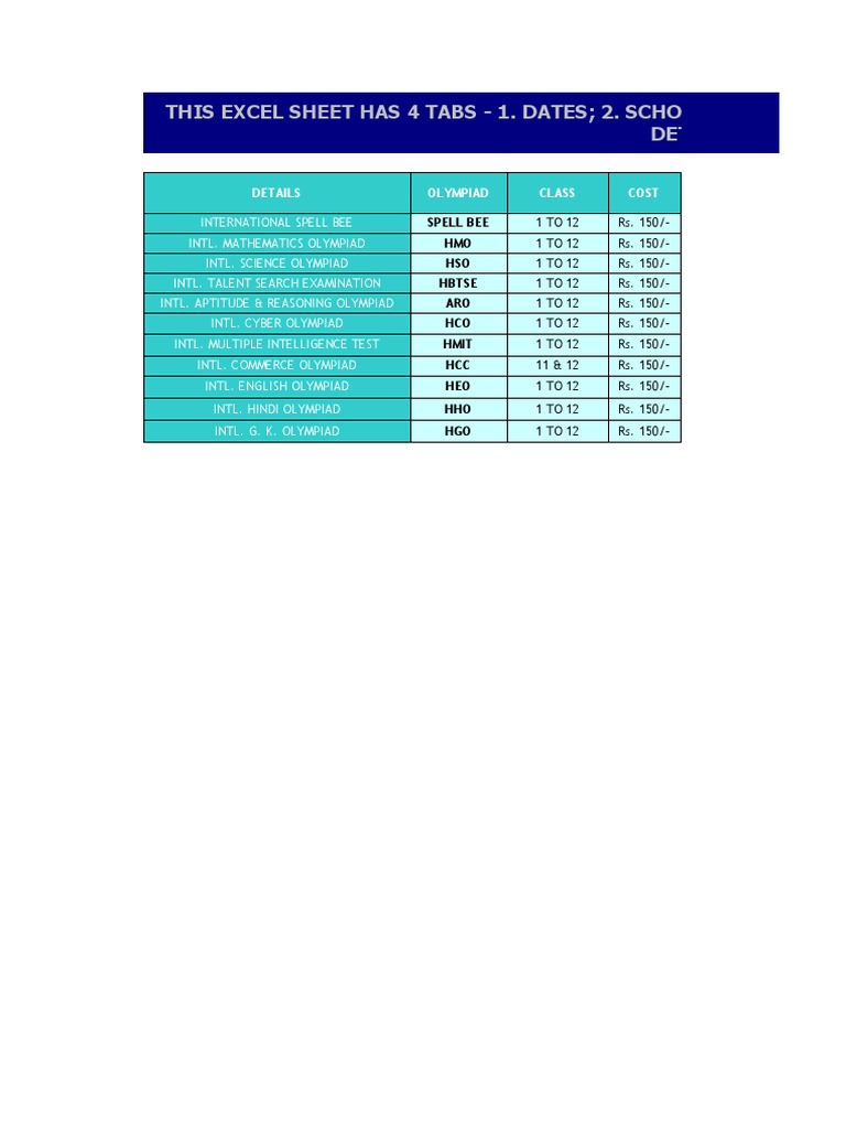 Olympiad Registration and Details Guide | PDF | Cheque | Payments