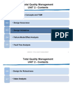 Total Quality Management UNIT 2 - Contents