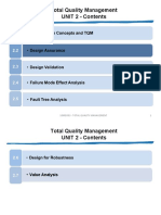 Total Quality Management UNIT 2 - Contents