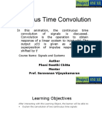 Continuous Time Convolution: Author Phani Swathi Chitta Mentor Prof. Saravanan Vijayakumaran
