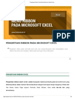 Pengertian Ribbon Pada Microsoft Excel - Kelas Excel