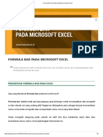Formula Bar Pada Microsoft Excel - Kelas Excel