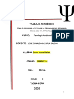 Psicología Ambiental-Trabajo Académico-Unidad II - Yucra Hallasi, Edwin. ..