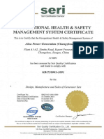 21,GBT28001 Certificate