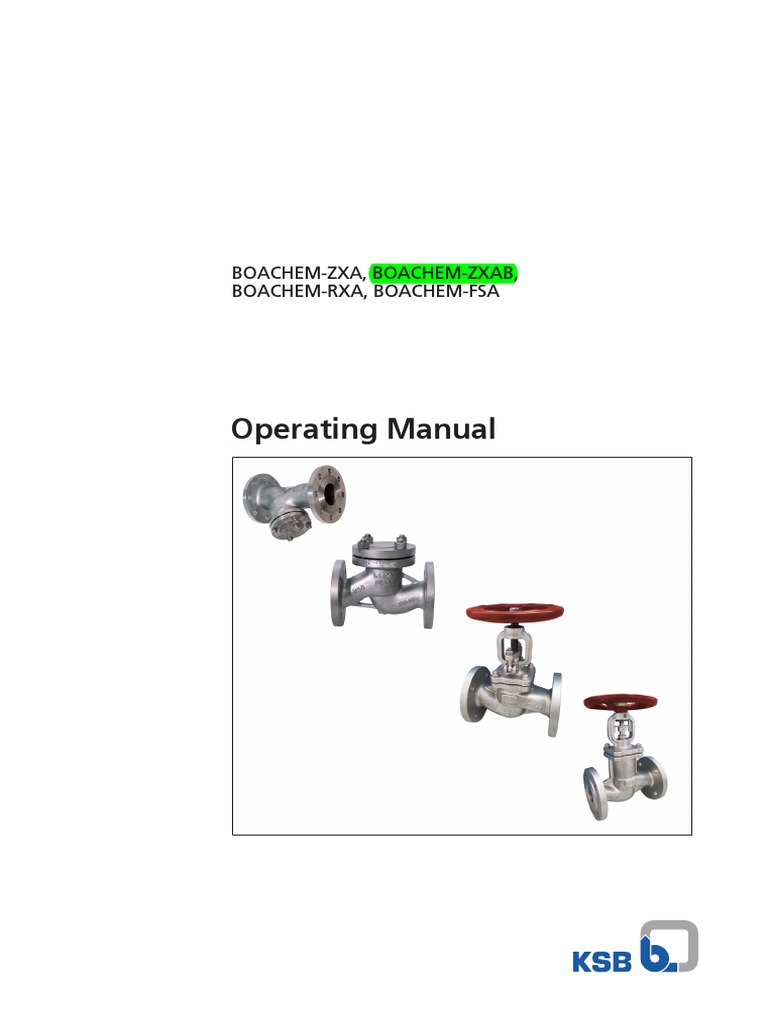KSB Operating Manual | Download Free PDF | Valve | Safety