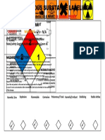 Hazardous Substance Labeling: Warning