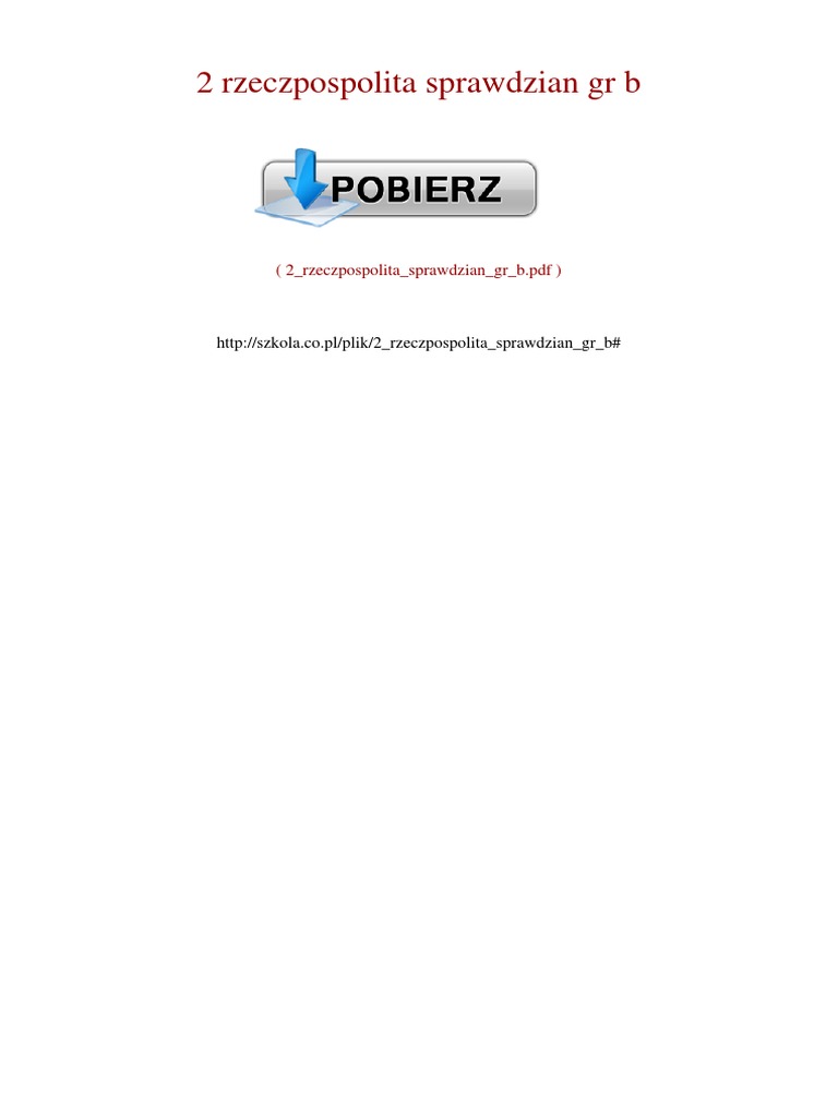 Wot I My Klasa 2 Sprawdziany Pdf