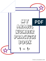 My Arabic Number Practice Book