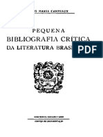 Otto-Maria Carpeaux - Pequena Bibliografia Crítica Da Literatura Brasileira. 1
