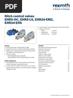 Hitch Control Valves EHR5-OC, EHR5-LS, EHR24-EM2, EHR24-EHS: Features