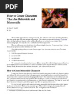 Download How to Create Memorable Believable Characters by glen_strathy SN49257101 doc pdf