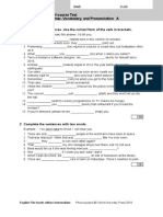 End-Of-Course Test Grammar, Vocabulary, and Pronunciation A