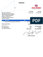 Invoice for Container Office Rental